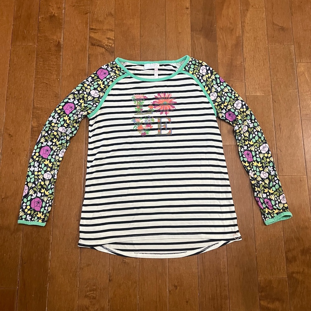 Matilda Jane Clothing 435 Hello There Baseball Tee Girls Size 10